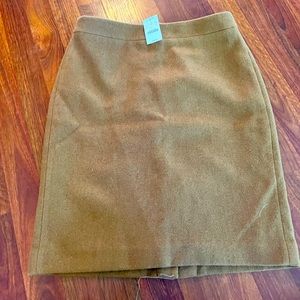 NWT Jcrew  wool lined skirt